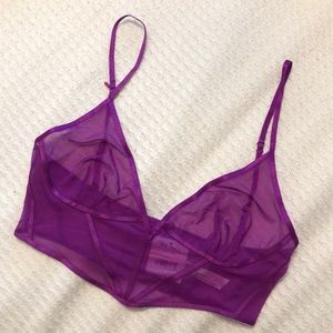 NWT Free People Love Struck Purple Bralette